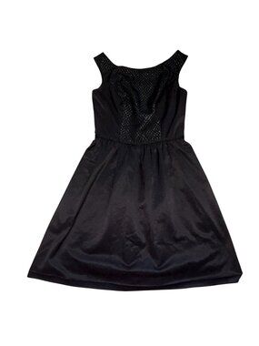 NAF NAF Womens Mini Dress With Gold Top Detail-Black-Eur. Sz 36-GUC